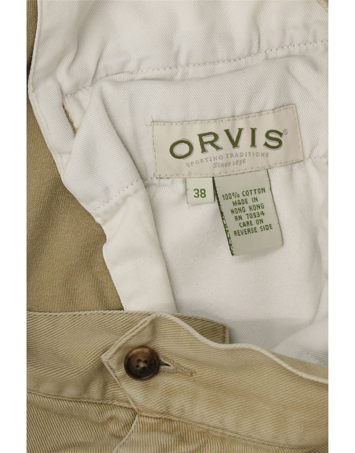 Orvis Herre Cargo Shorts W38 XL Khaki Bomuld