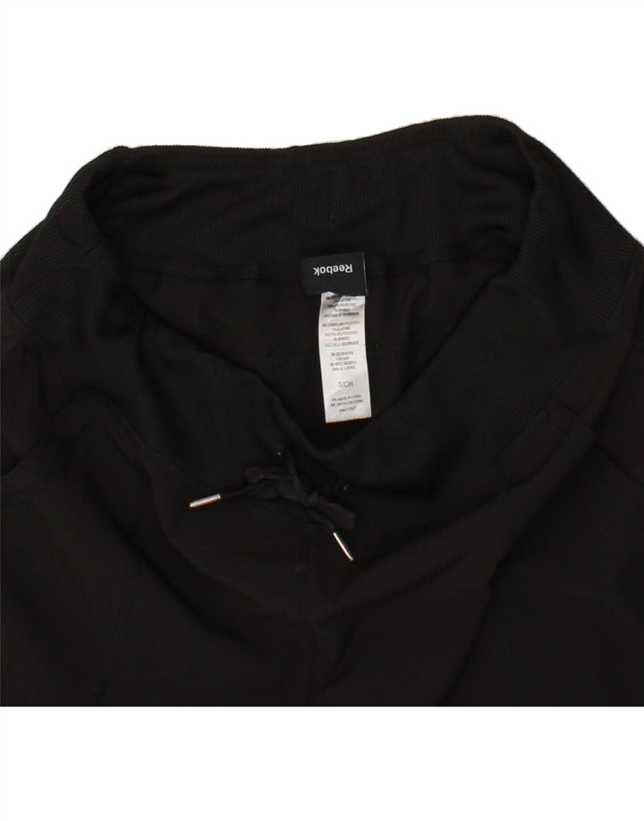 REEBOK Womens Tracksuit Trousers Joggers UK 10 Small  Black Polyester Vintage Reebok and Second-Hand Reebok from Messina Hembry 