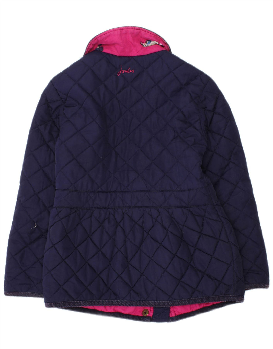 Joules piger quiltet jakke 3-4 år marineblå polyester