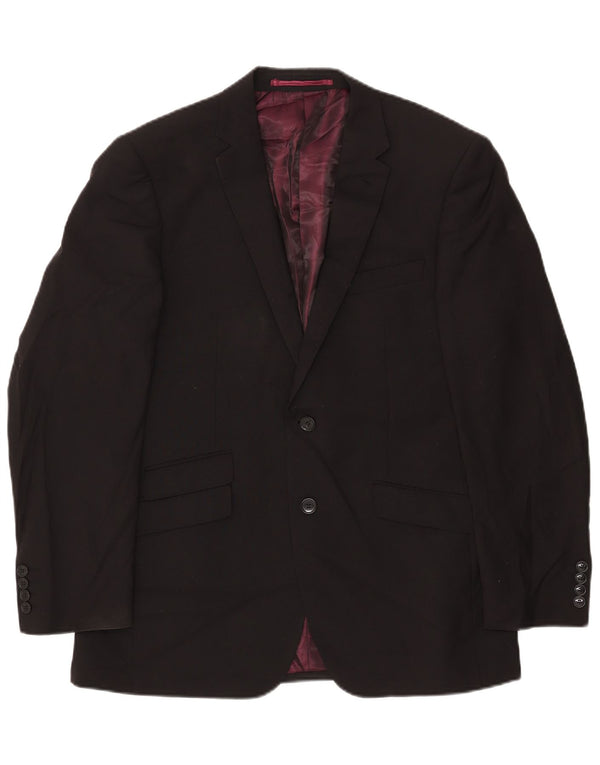 Marks & Spencer Herre Autograph 2 Button Blazer Jacket UK 40 Large Black