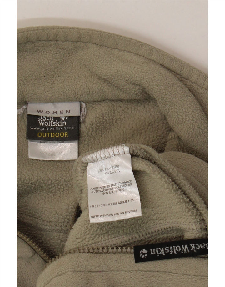 Jack Wolfskin Dame grafisk fleecejakke UK 12 Medium Grey Polyester