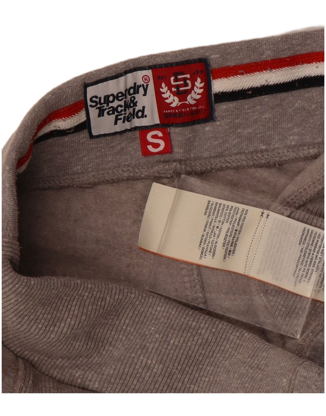 SUPERDRY Herre grafisk træningsdragt Bukser Joggers Små grå polyester