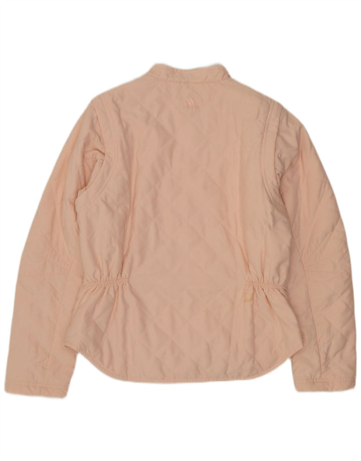 Adidas Quiltet jakke til kvinder UK 14 Medium Pink Polyester
