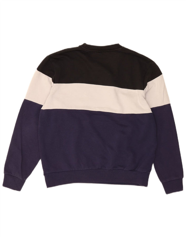 Fila Herre grafisk sweatshirt Jumper Stor flerfarvet Colourblock Bomuld