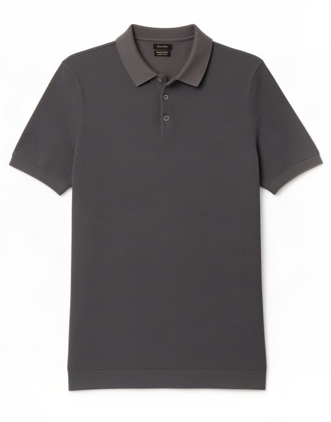 Massimo Dutti herre poloshirt mellemgrå bomuld