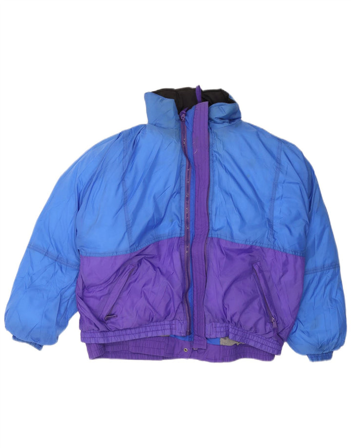 Eddie Bauer Dame Oversized hættetrøje polstret jakke UK 16 Large Purple