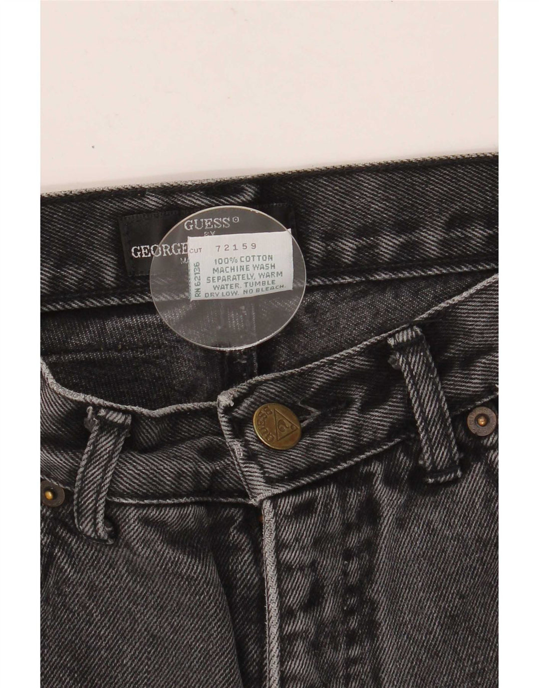Guess koniske jeans til kvinder W29 L24 sort bomuld
