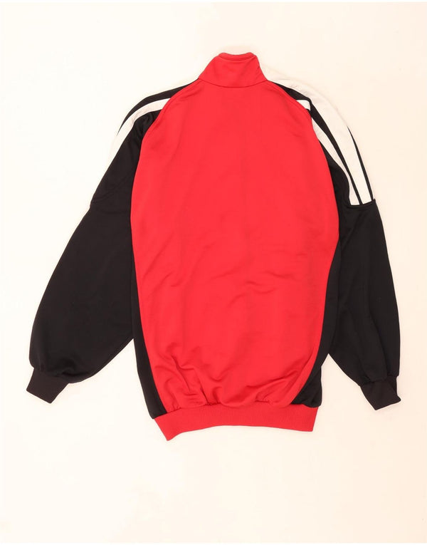 Adidas Træningsdragt til mænd Topjakke UK 40/42 Medium Red Colourblock Sports