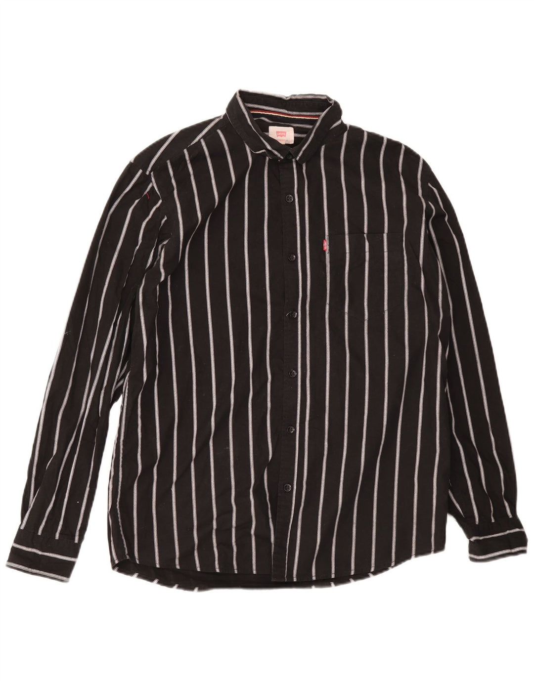 Levi's herre Slim Fit skjorte 2XL sort stribet