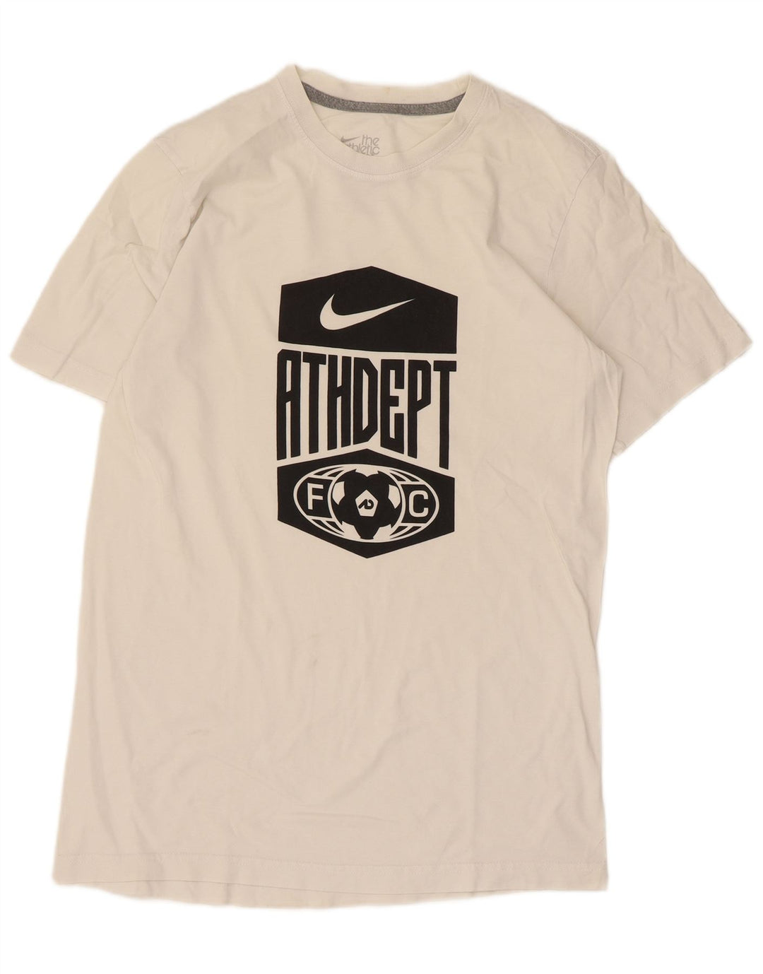Nike Herre Standard Fit Grafisk T-Shirt Top UK 38/40 Medium White