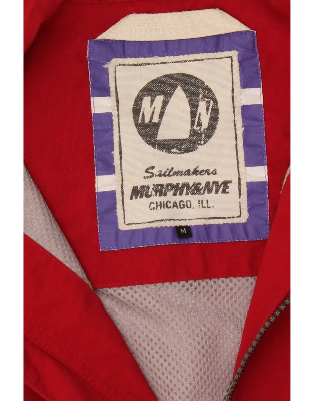 Murphy & Nye Regnjakke til mænd UK 38 Medium Rød Polyester