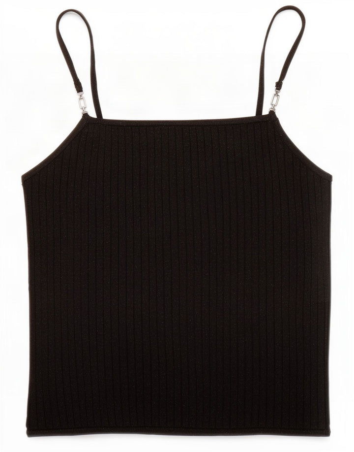 Zara Dame Cami Top UK 12 Medium Sort Flecked Viscose