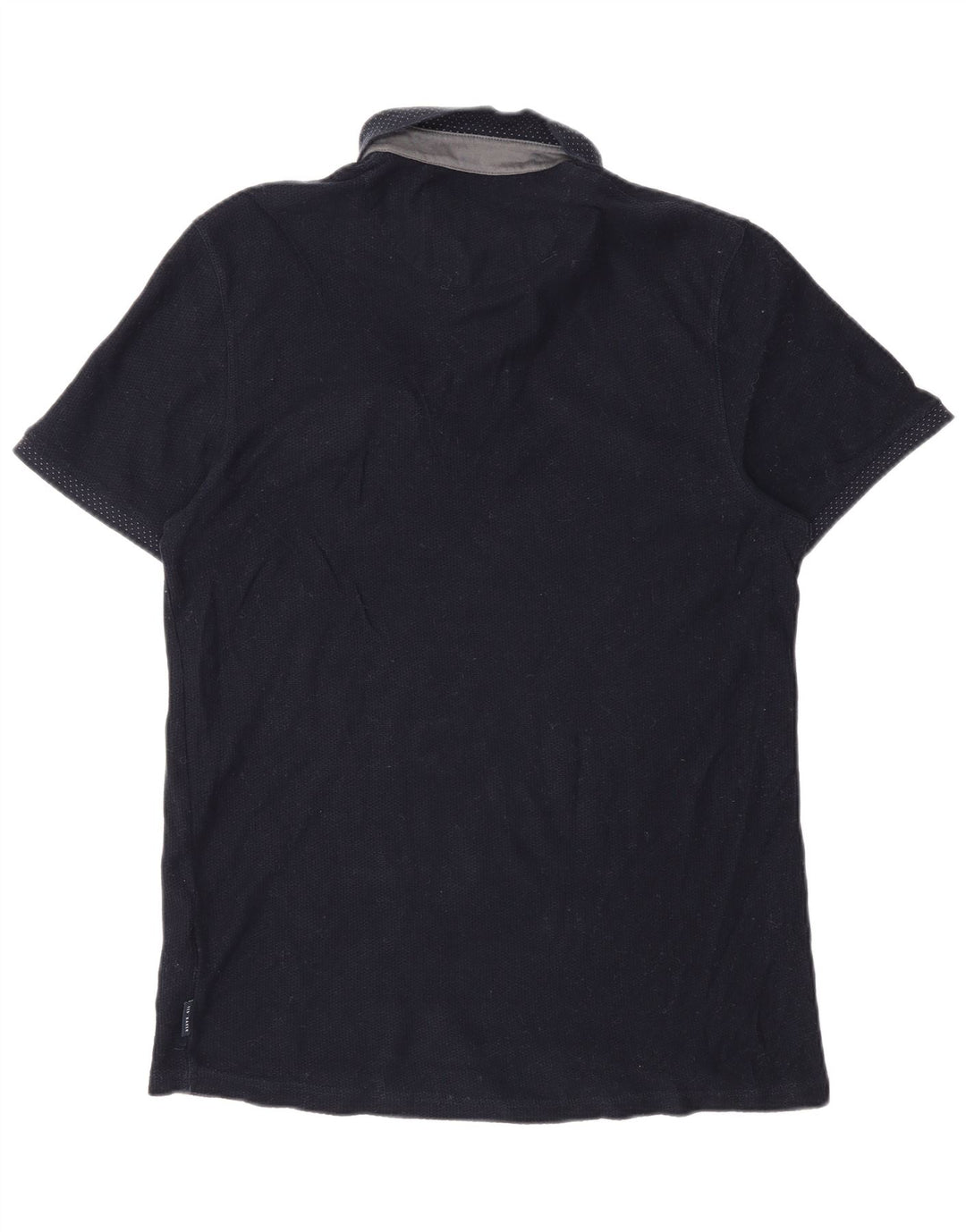 Ted Baker herre poloshirt str. 4 Large Navy Blue Cotton