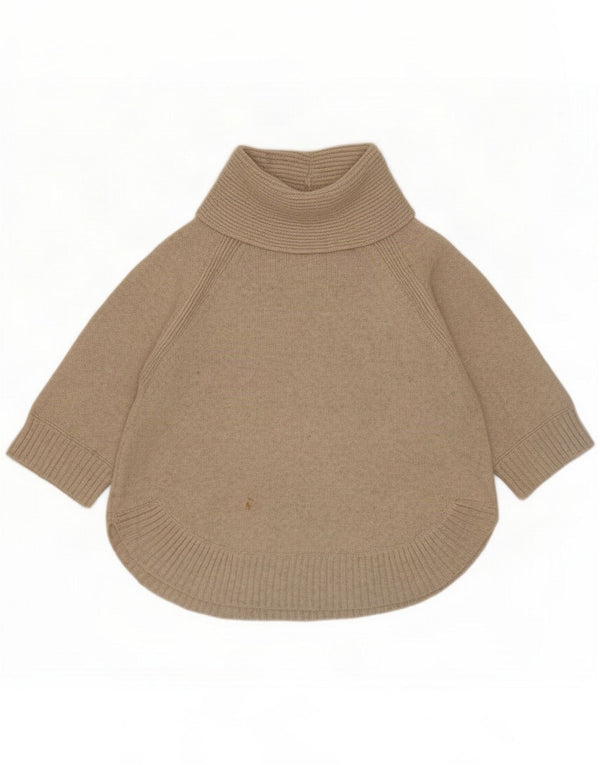 White Stuff Dame 3/4-ærmet trøjetrøje med rullehals UK 14 Medium Grey