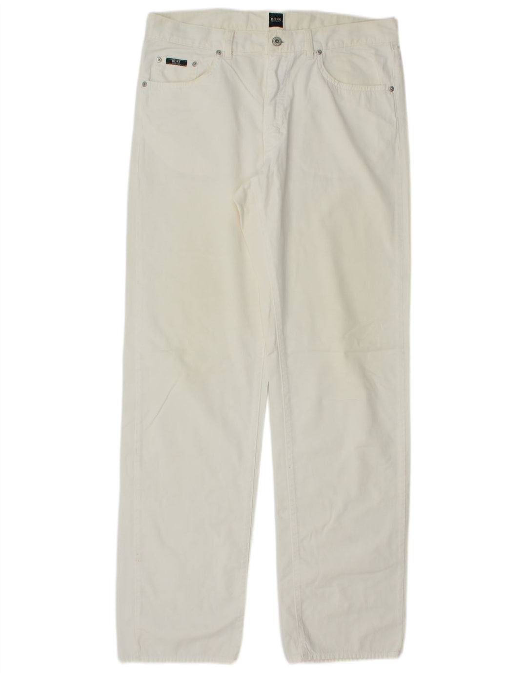 Hugo Boss Straight Jeans til mænd W36 L35 Hvid