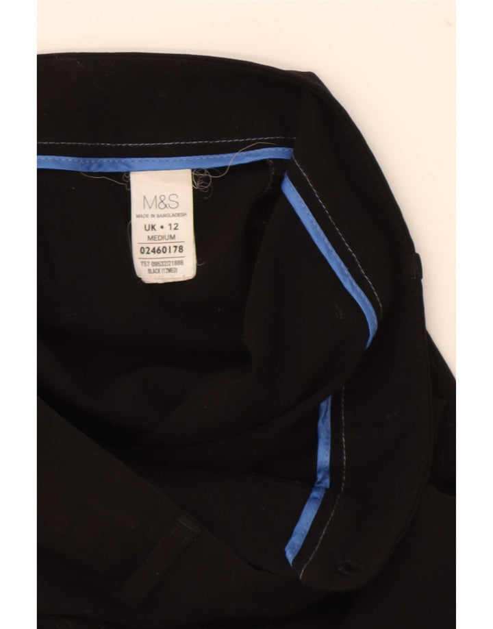 Marks & Spencer Dame Bootcut Suit Bukser UK 12 Medium W32 L30 Black
