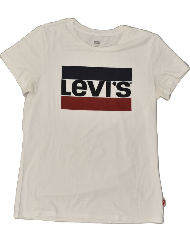 LEVI'S Mens Graphic T-Shirt Top Small White | Vintage Levi's | Thrift | Second-Hand Levi's | Used Clothing | Messina Hembry 