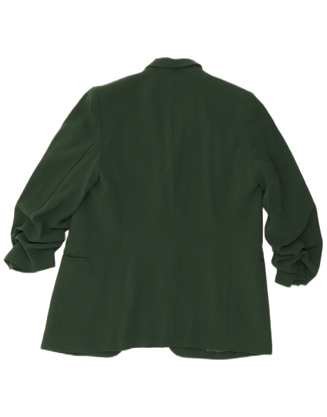 Marks & Spencer Dame 3/4 ærmet åben blazerjakke UK 12 Medium Green