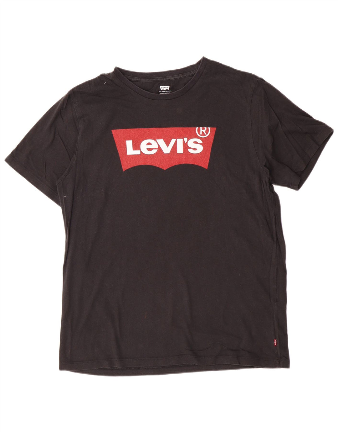 Levi's Herre grafisk T-shirt top mellem sort bomuld