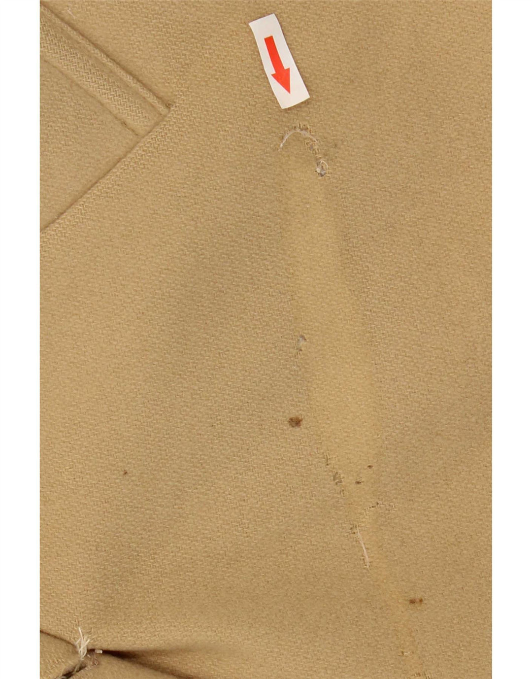 Marks & Spencer Dame Dobbeltradet Frakke UK 12 Medium Beige Uld