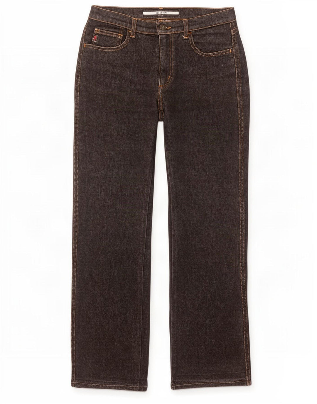 Guess Dame Bootcut Jeans W27 L31 Sort Bomuld