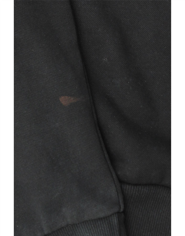 PUMA Grafisk hættetrøje til mænd mellem sort bomuld