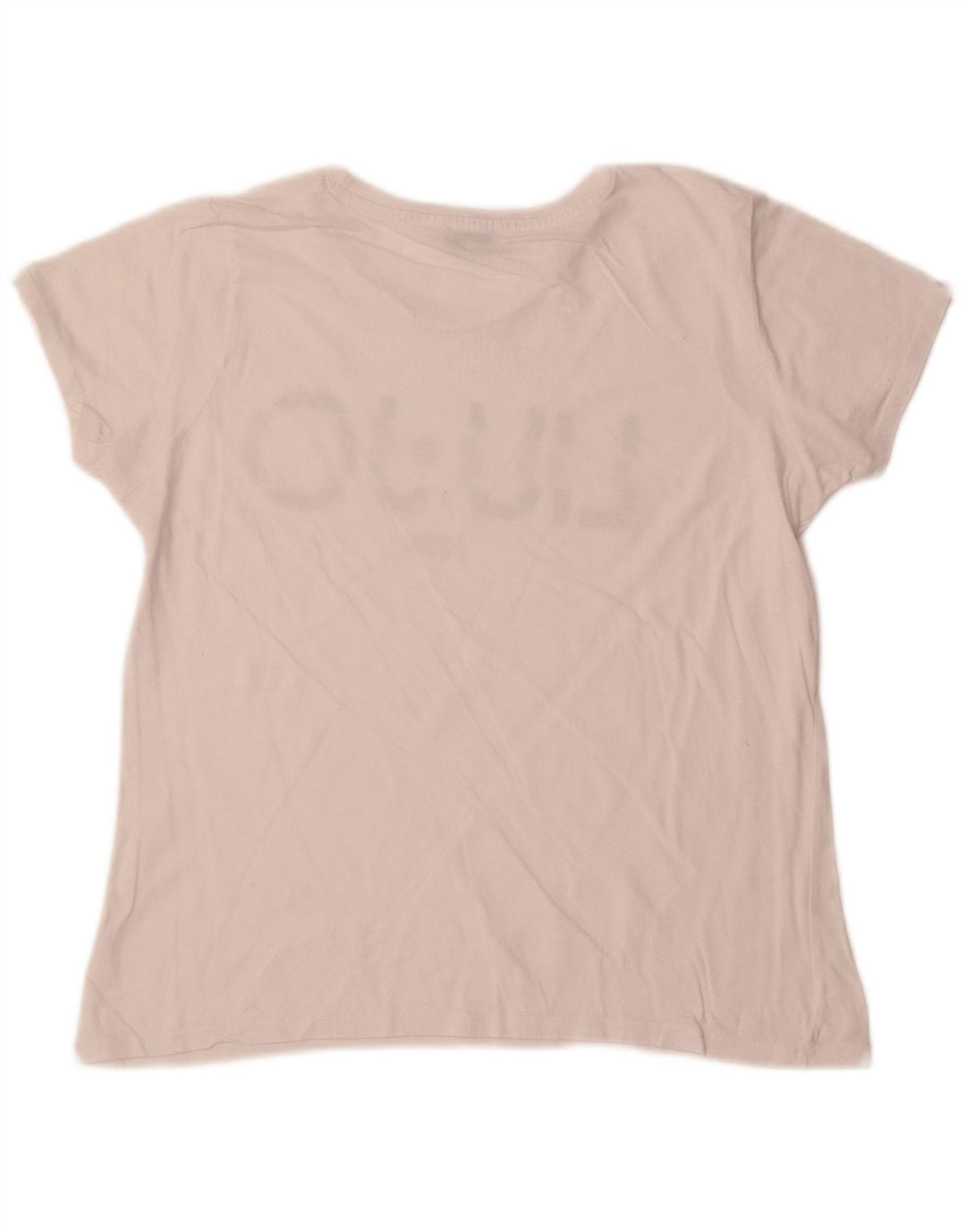 LIU JO Womens Graphic T-Shirt Top UK 12 Medium White