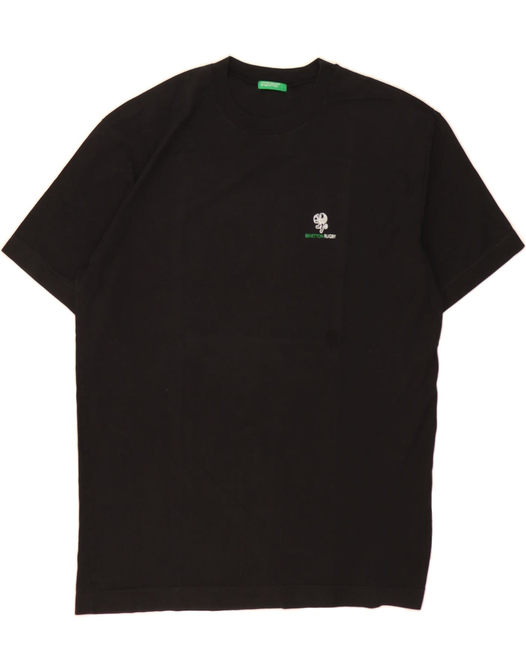 BENETTON Mens Graphic T-Shirt Top Large Black Vintage Benetton and Second-Hand Benetton from Messina Hembry 