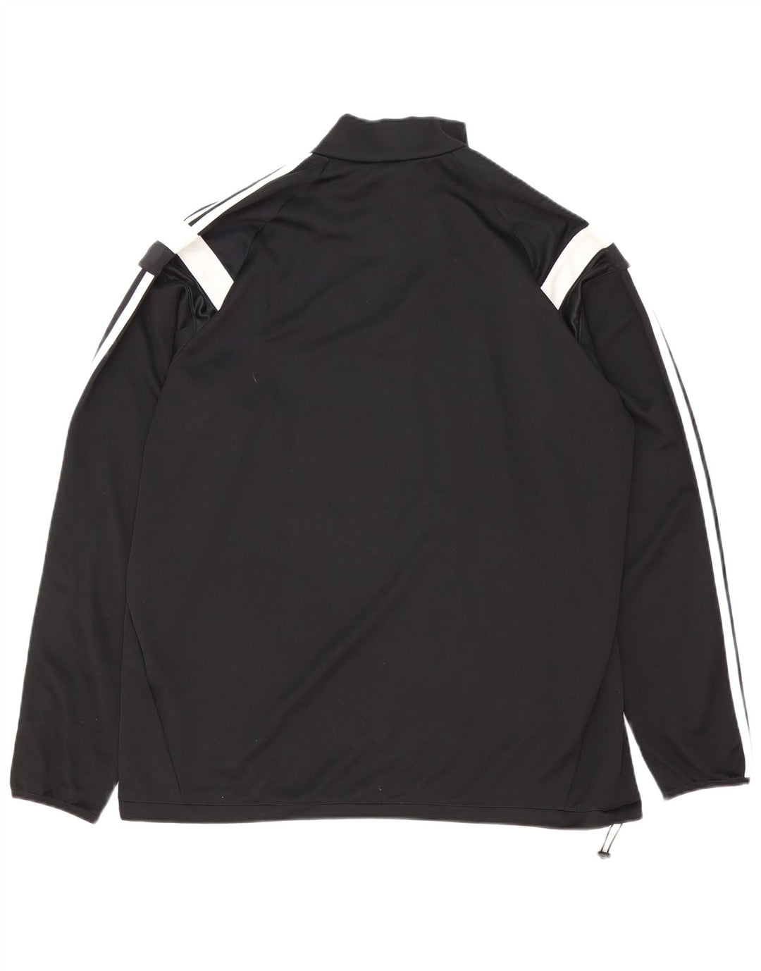 Adidas Herre Climacool Pullover med lynlås-hals Træningsdragt Top XL Sort Colourblock