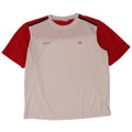 ELLESSE Herre T-Shirt Top XL Hvid Colourblock