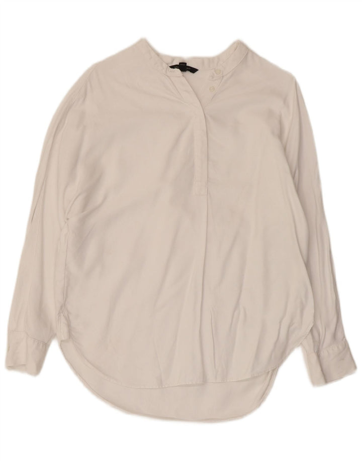 BANANREPUBLIK Dame Petite Pullover Shirt UK 14 Medium White