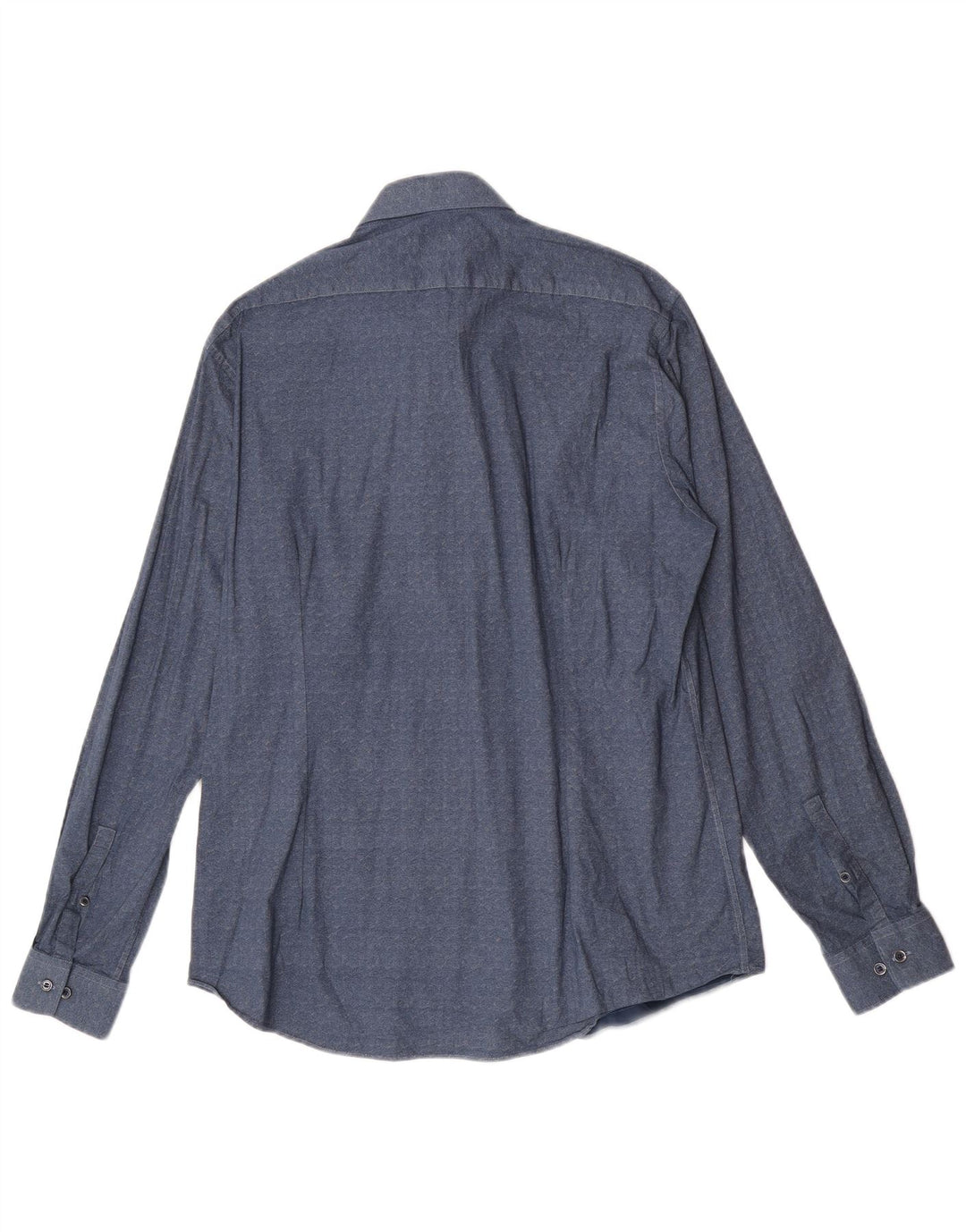 Calvin Klein Herre abstrakt mønster Slim Fit skjorte størrelse 43 17 XL Navy Blue