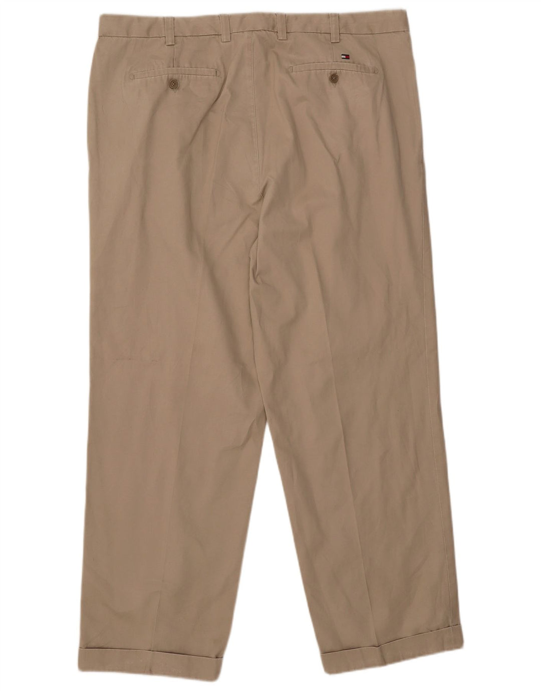 TOMMY HILFIGER Herre Pegged Chino Bukser W42 L32 Beige Bomuld