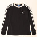 Adidas Dame Top Langærmet UK 12 Medium Sort Bomuld