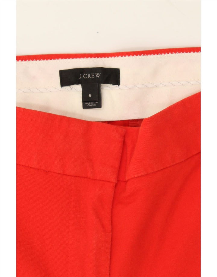 J. CREW Womens Straight Capri Trousers US 6 Medium W32 L22 Red Cotton Vintage J. Crew and Second-Hand J. Crew from Messina Hembry 