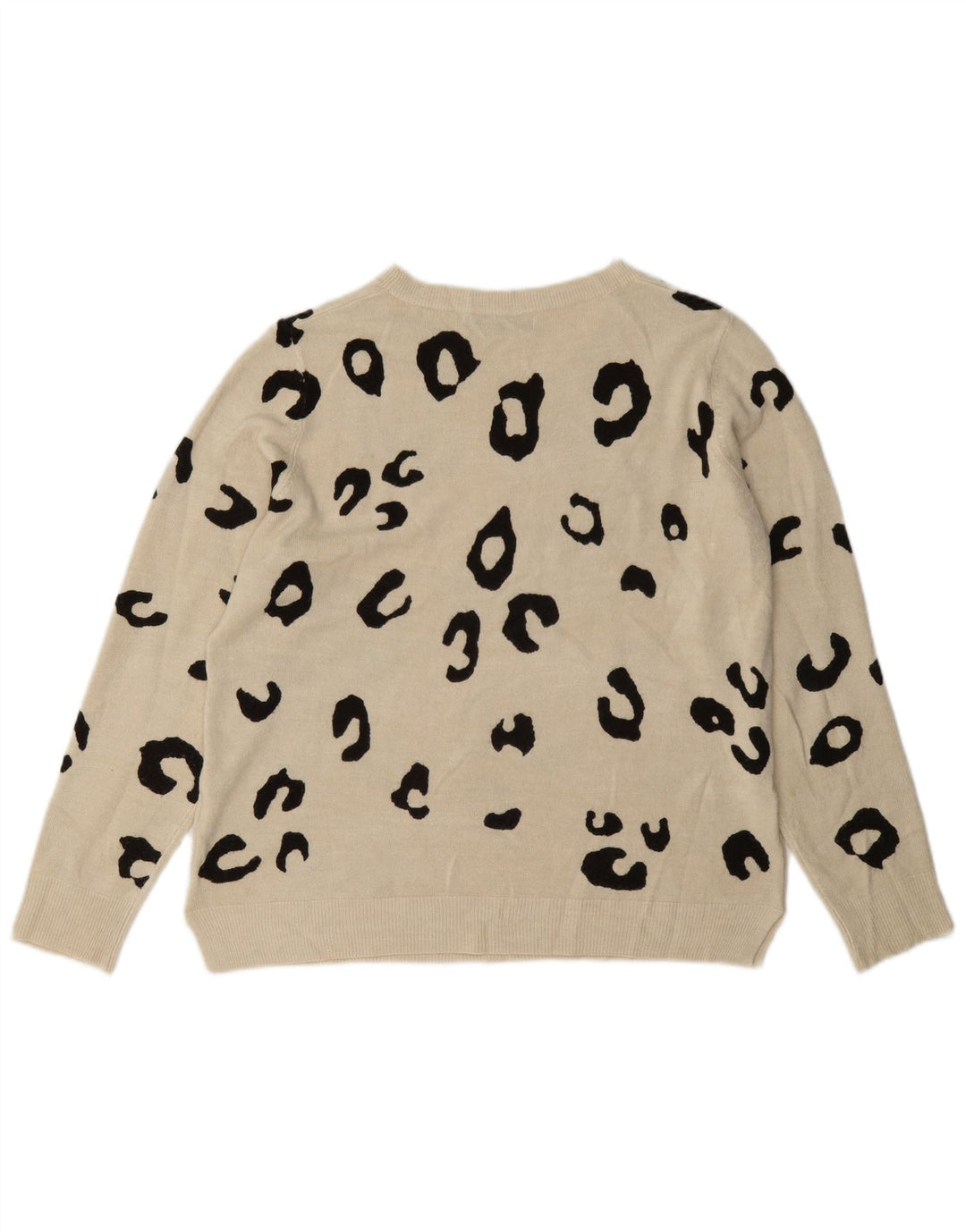 Marks & Spencer Dame Boat Neck Jumper Sweater UK 16 Large Beige