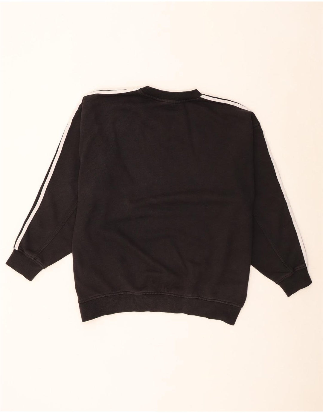 Adidas Dame Oversized Sweatshirt Jumper UK 8 Small Black Bomuld