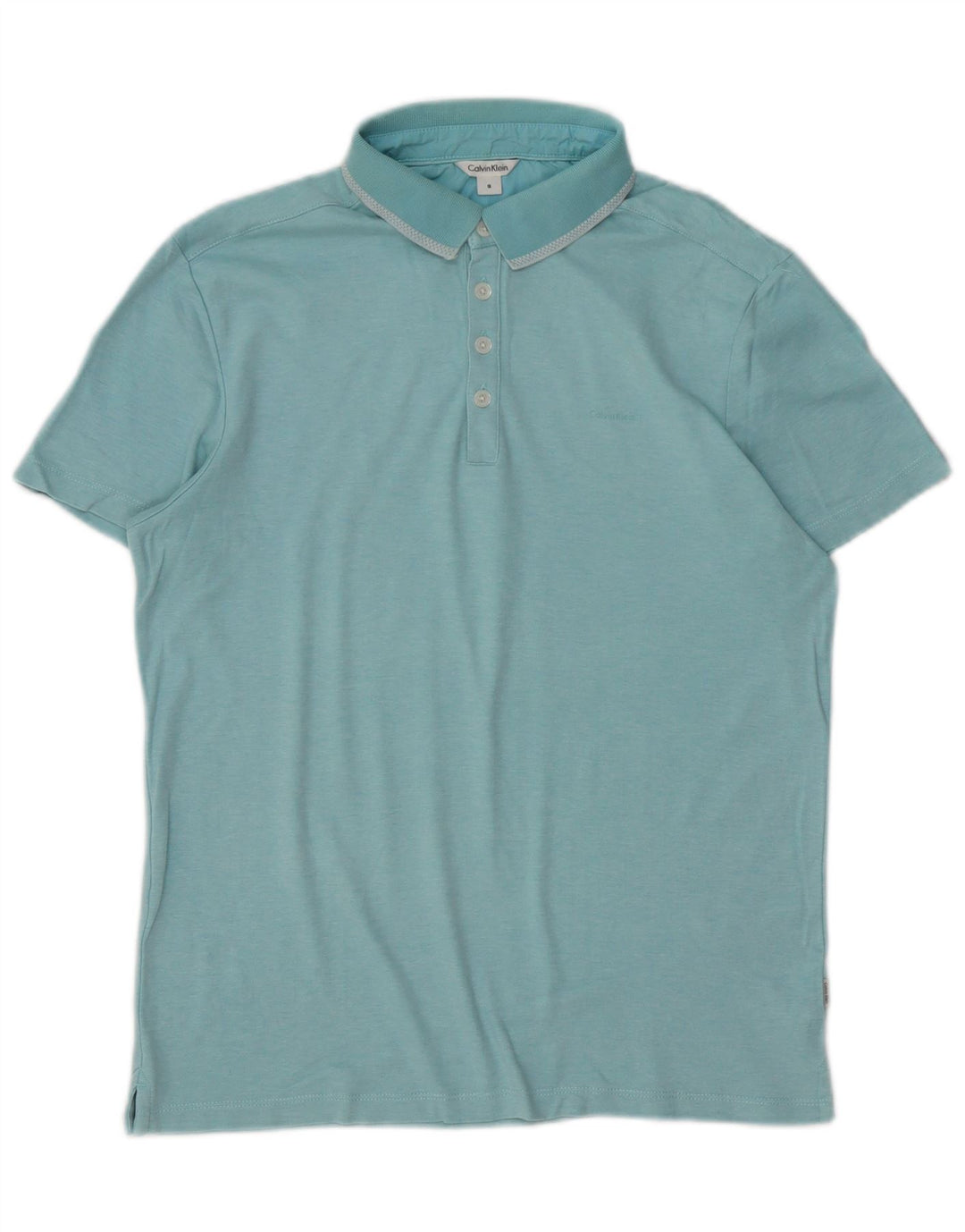 CALVIN KLEIN Poloshirt til mænd Lille blå bomuld