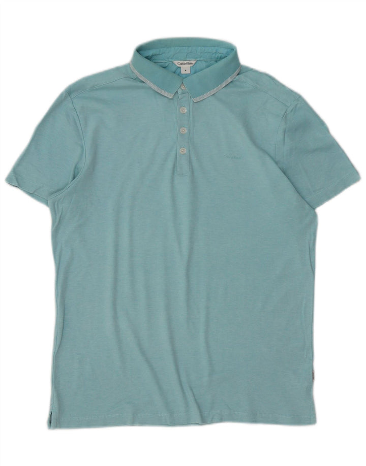 CALVIN KLEIN Poloshirt til mænd Lille blå bomuld