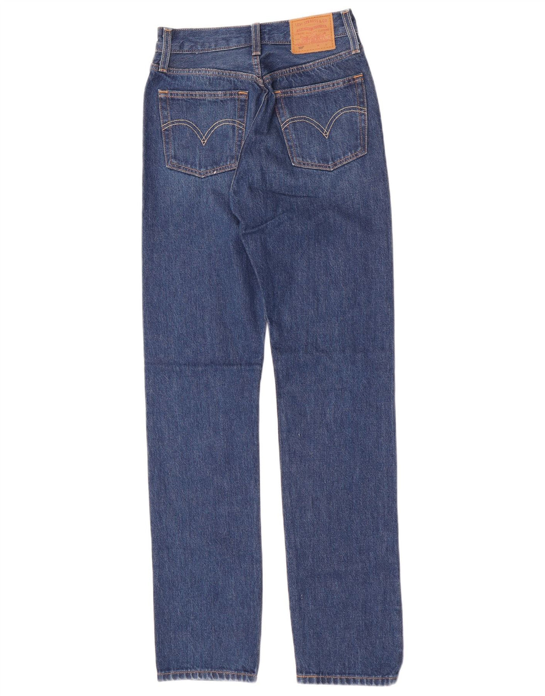 Levi's Dame 501 Straight Jeans W23 L32 Blå Bomuld