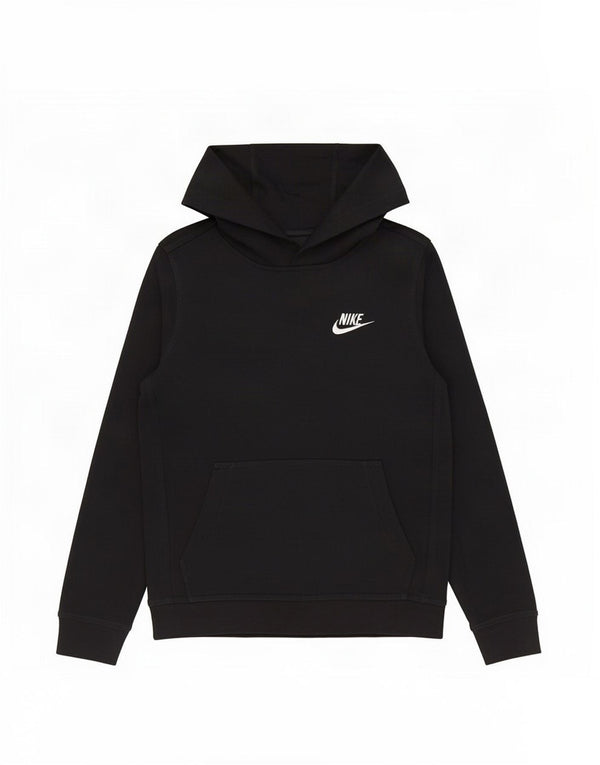 Nike Boys Standard Fit Hoodie Jumper 8-9 år Lille sort bomuld