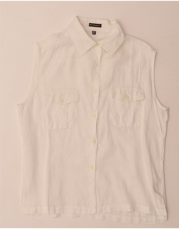 Best Company Dame Ærmeløs skjorte Bluse IT 44 Medium White