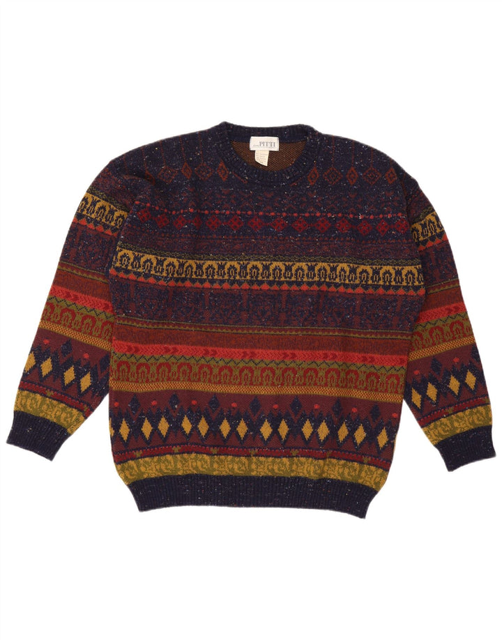 Pitti Herre trøje med rund hals IT 54 XL Flerfarvet Fair Isle