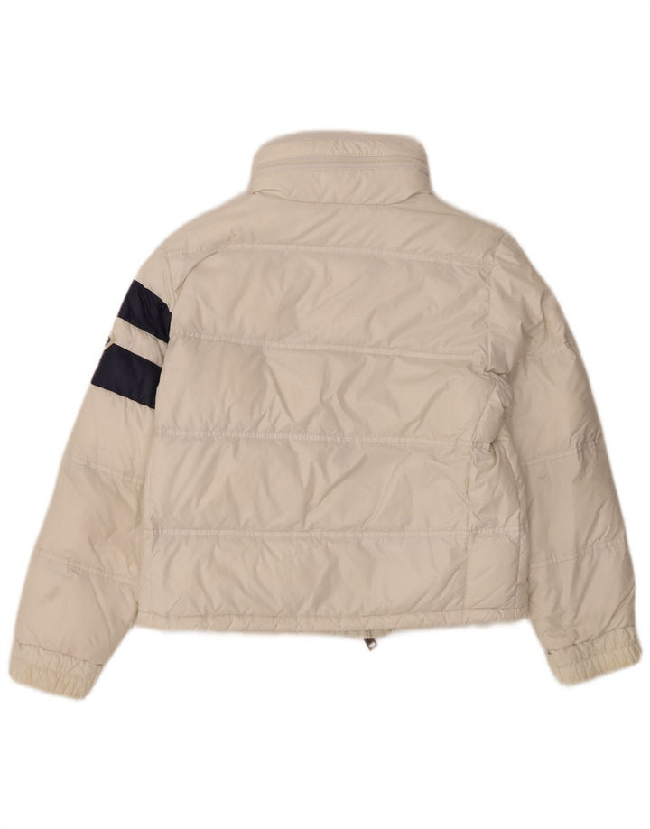 Moncler Piger Grafisk Polstret Jakke 9-10 År Hvid Colourblock Polyamid
