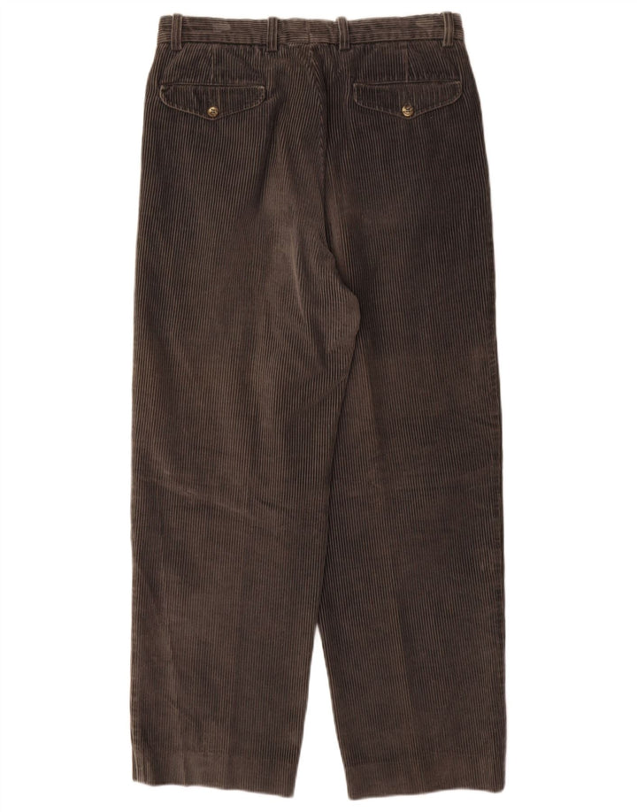 BELFE Herre Loose Fit Pegged Corduroy Bukser IT46 Small W30 L28 Grå