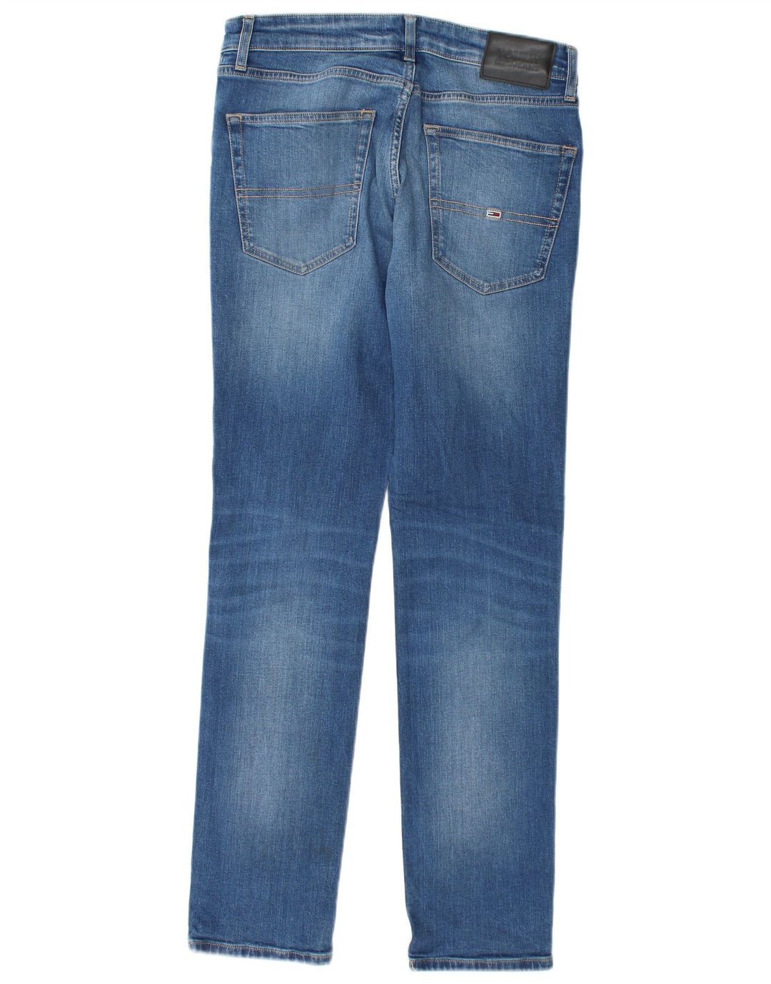Tommy Hilfiger Herre Slim Jeans W32 L32 Blå Bomuld