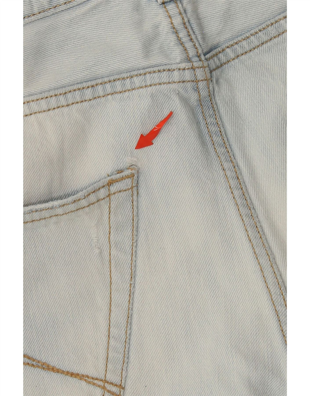 CARRERA Herre 717 Distressed Slim Jeans IT 52 XL W36 L34 Blå Bomuld