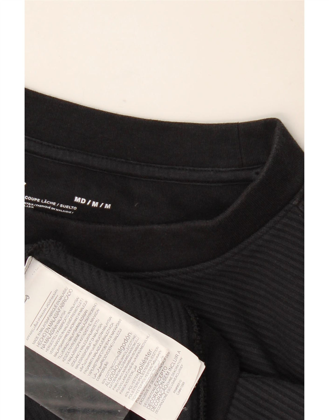 Under Armour Dame Oversized grafisk T-shirt Top UK 14 Medium Sort