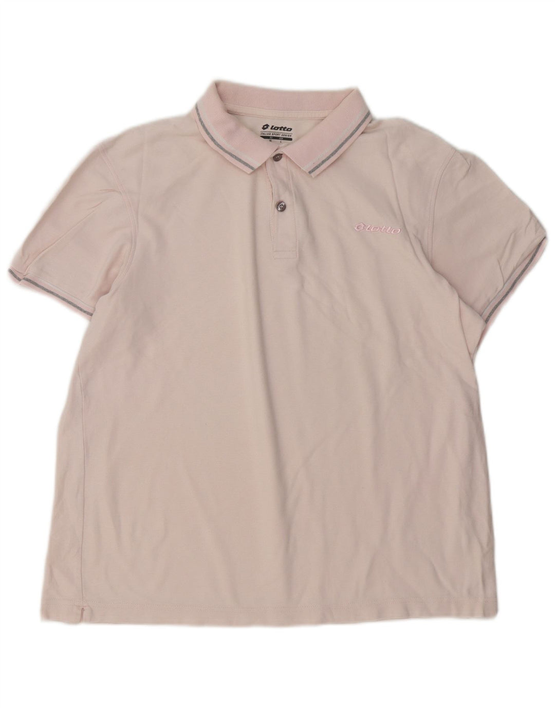 Lotto Herre Polo Shirt Stor Pink Bomuld