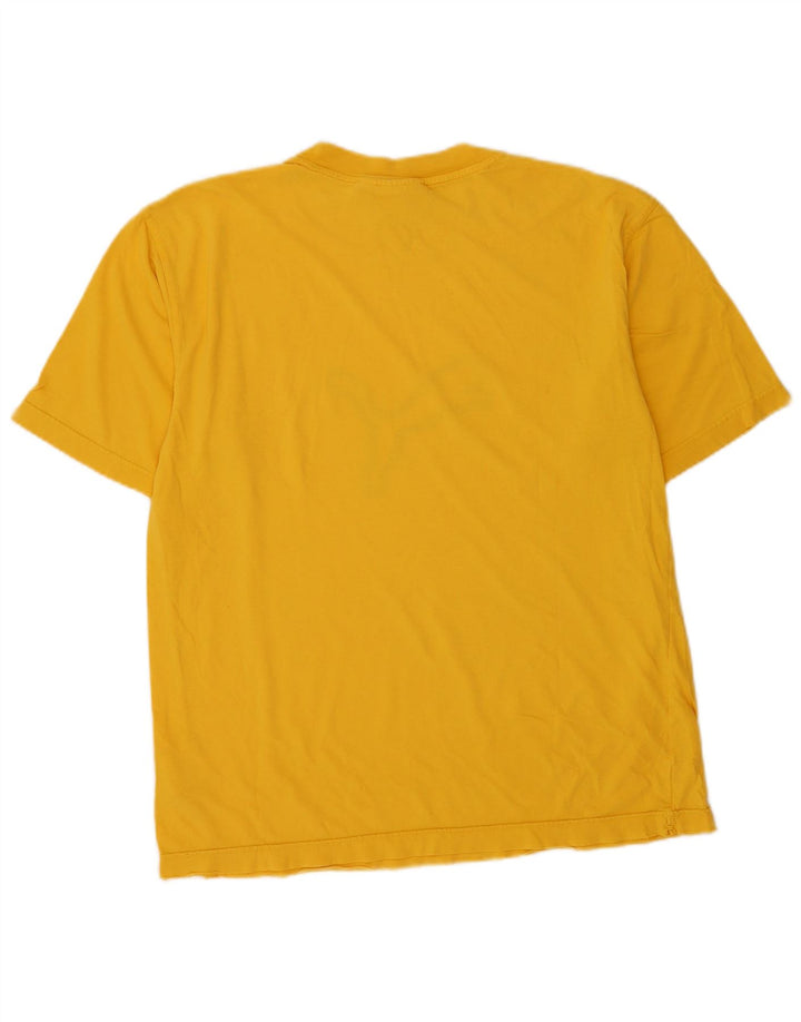 Puma Herre grafisk T-shirt Top Medium Gul Bomuld